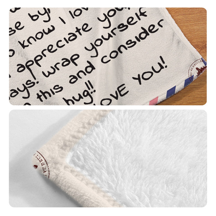 Brief Bedruckte Flanell Wurfdecke Geschenk für Mama | Karnz
