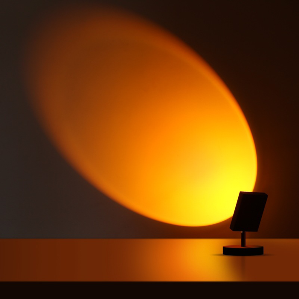 SunsetLuxe - Retro Sonnenuntergang Tischlampe | Warmes LED Umgebungslicht für Schlafzimmer und Wohnzimmer | Karnz
