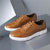 Leder Brogue Sneaker mit Gummisohle