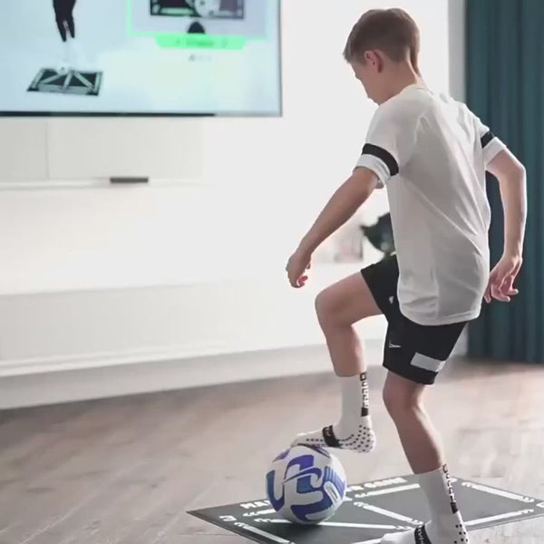 Sandsberg | Fußball-Trainingsmatte | Profi-Übungen mit Videoprogramm | Grün