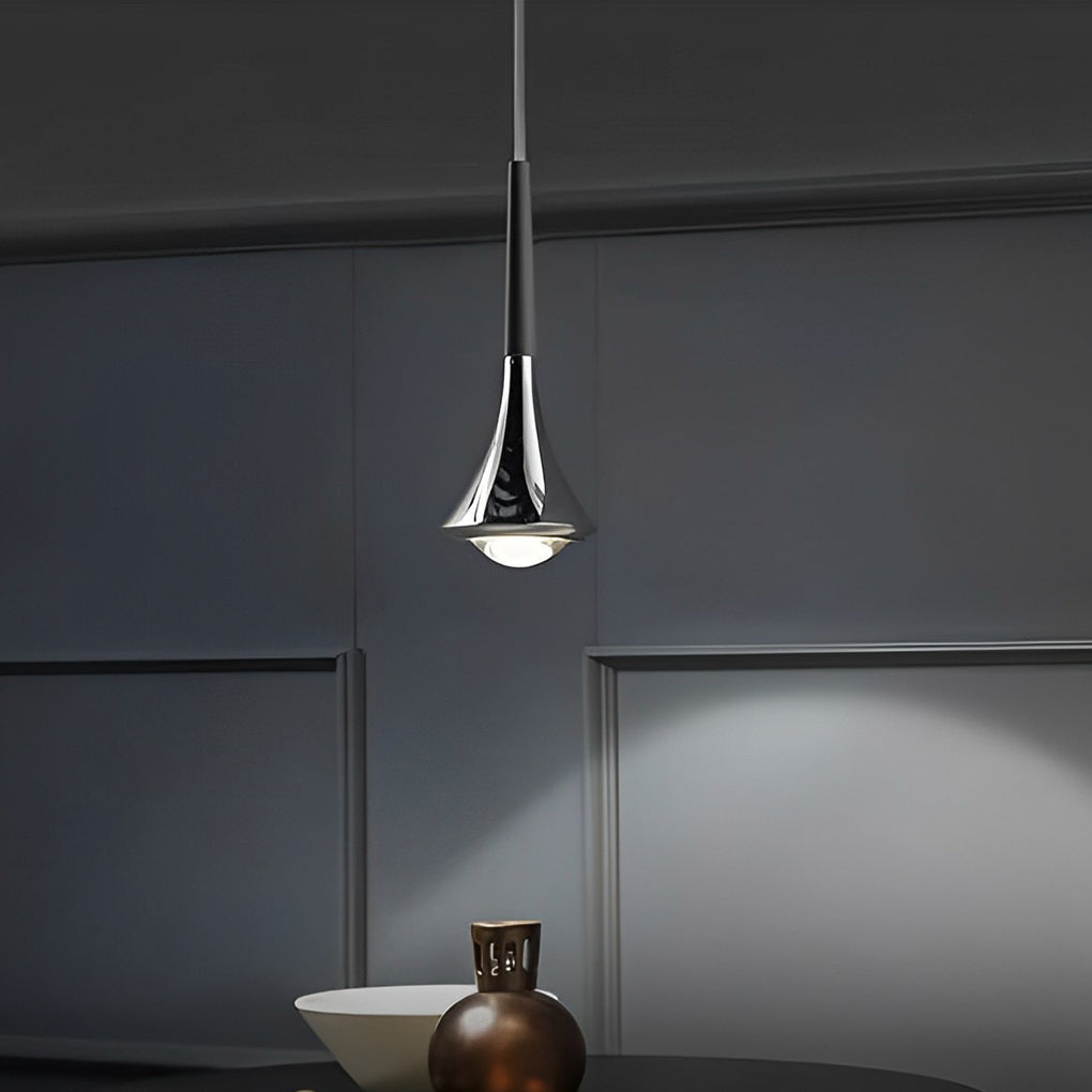 Moderne LED Pendelleuchte in Tropfenform – Verstellbarer Metalllüster für Wohnzimmer, Schlafzimmer und Esszimmer | Karnz