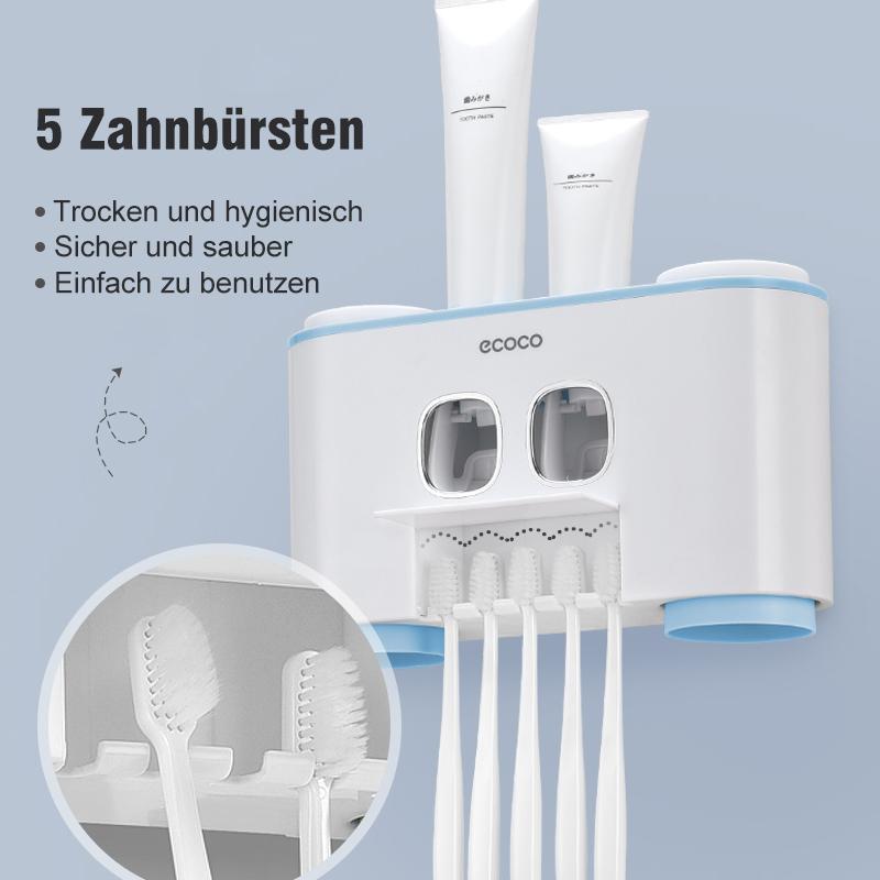 Automatischer Zahnbürstenhalter und Zahnpastaspender Set | Karnz
