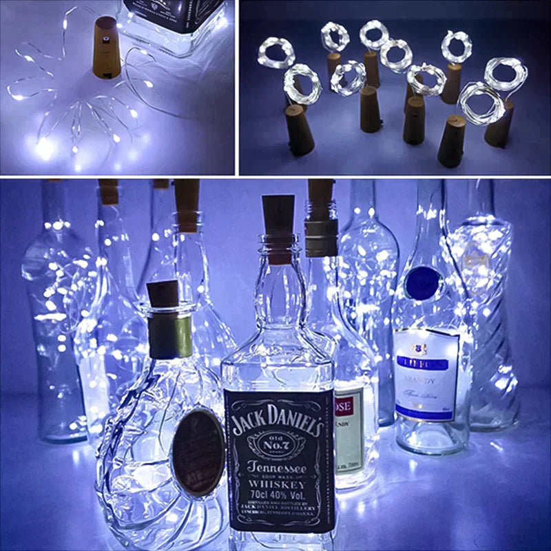 LED-Weinflaschenlichter Kork Nachtlicht DIY Decor Lift - Stück | Karnz