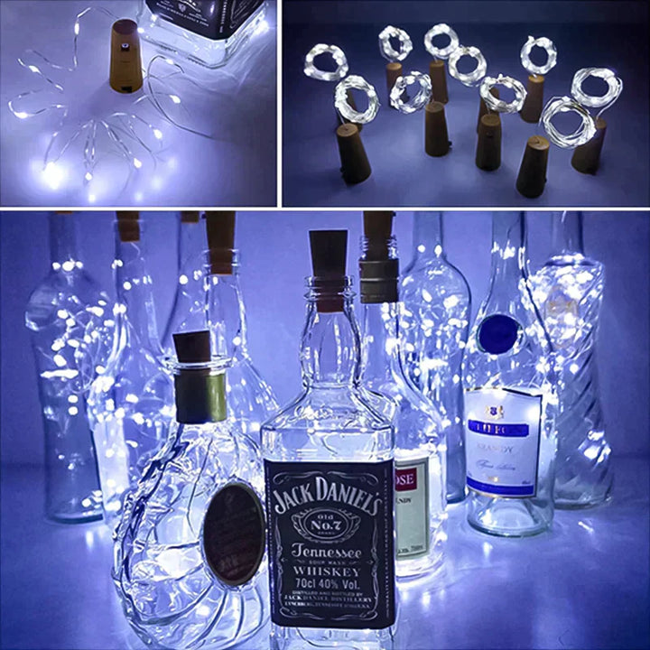 LED-Weinflaschenlichter Kork Nachtlicht DIY Decor Lift - Stück | Karnz
