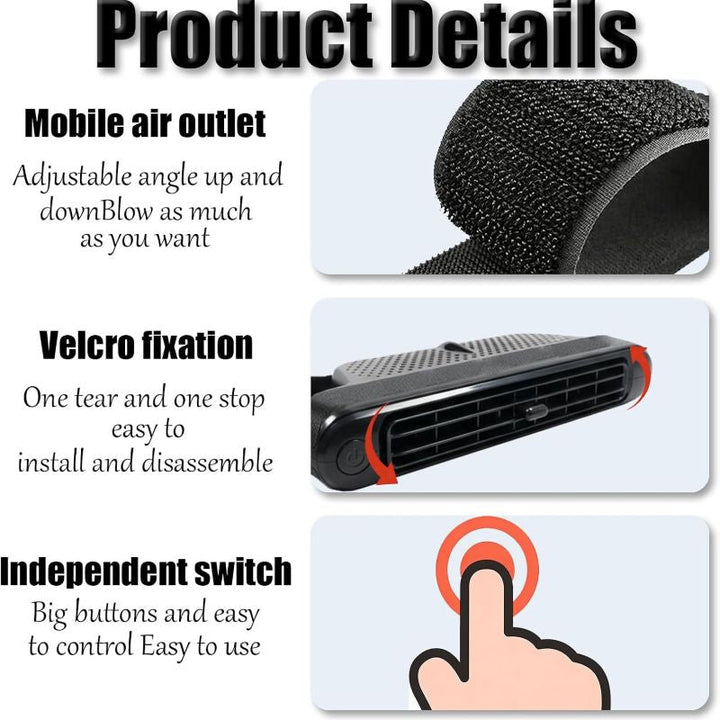 Tragbarer Autositz-Kühlventilator | Karnz
