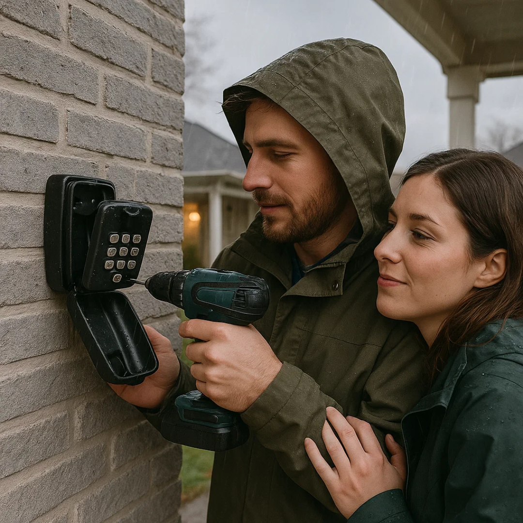 KeyGuard Outdoor Safe – Wetterfester Wandmontierter Schlüsselbox | Karnz