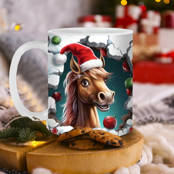 Weihnachts Tiermuster Tasse | Karnz