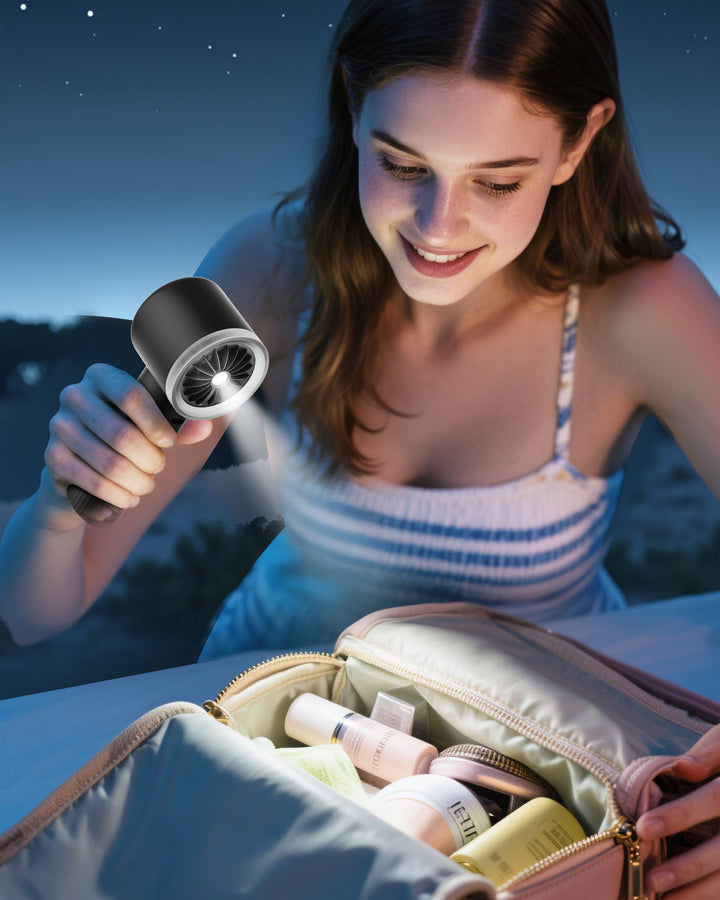 Tragbarer Hochgeschwindigkeits-Handheld-Turbo-Lüfter mit LED-Display | Karnz