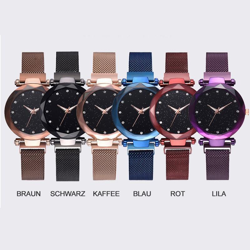 Wasserdichte Sternenhimmel Mädchen Armbanduhr | Karnz