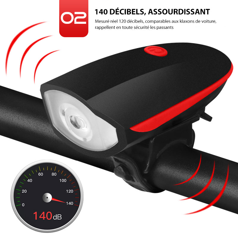 Wiederaufladbare USB-Mountainbike-Frontleuchte | Karnz
