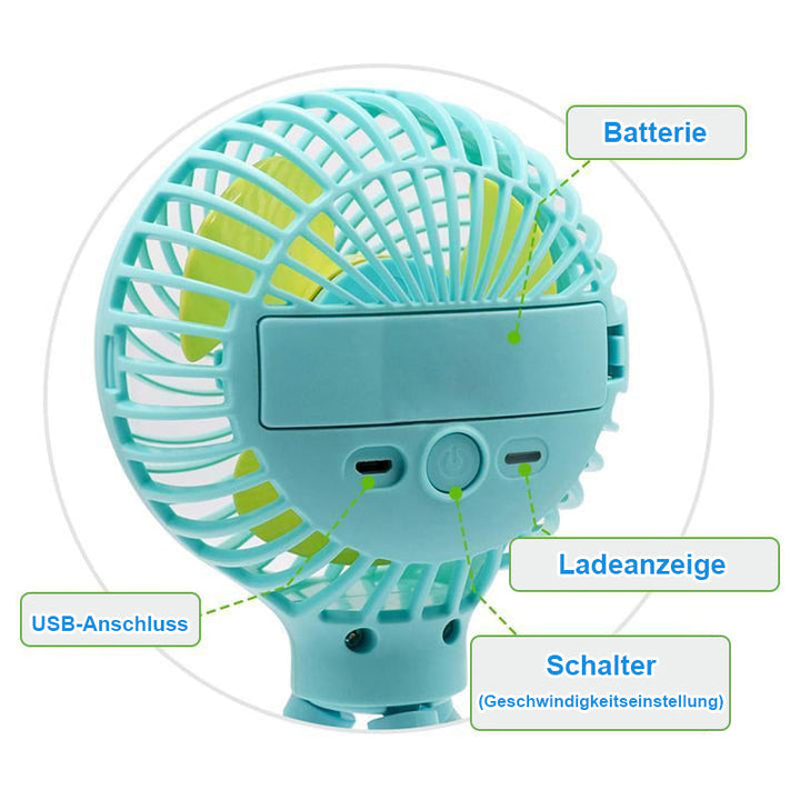 Mini Deformierbarer Tragbarer Ventilator | Karnz