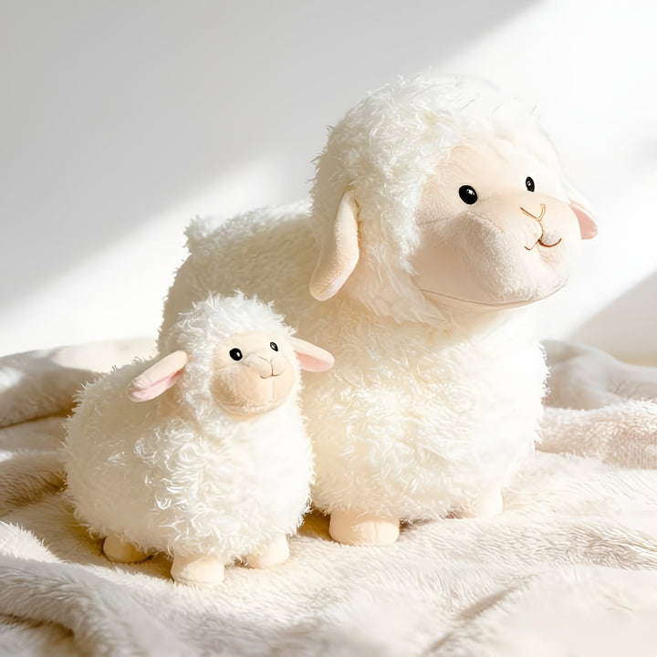 Süße Schaf-Plüschtiere – Weich und kuschelig | Hochwertiges Polyester für Kinder | Karnz