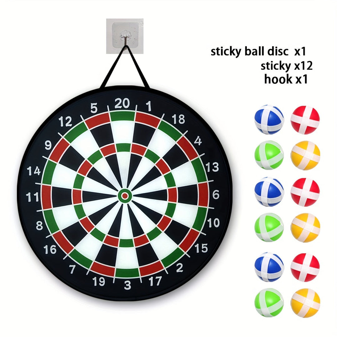 Karnz | Darts spiel | Spaß für alle - Großes Stoff-Dartboard für drinnen und draußen