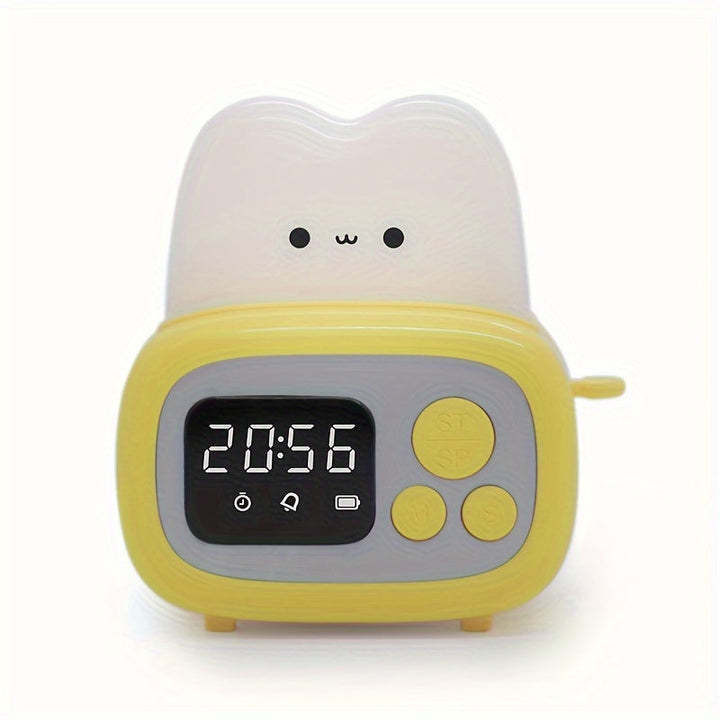 Niedlicher LED-Alarmclock mit USB-wiederaufladbarem Akku | Karnz
