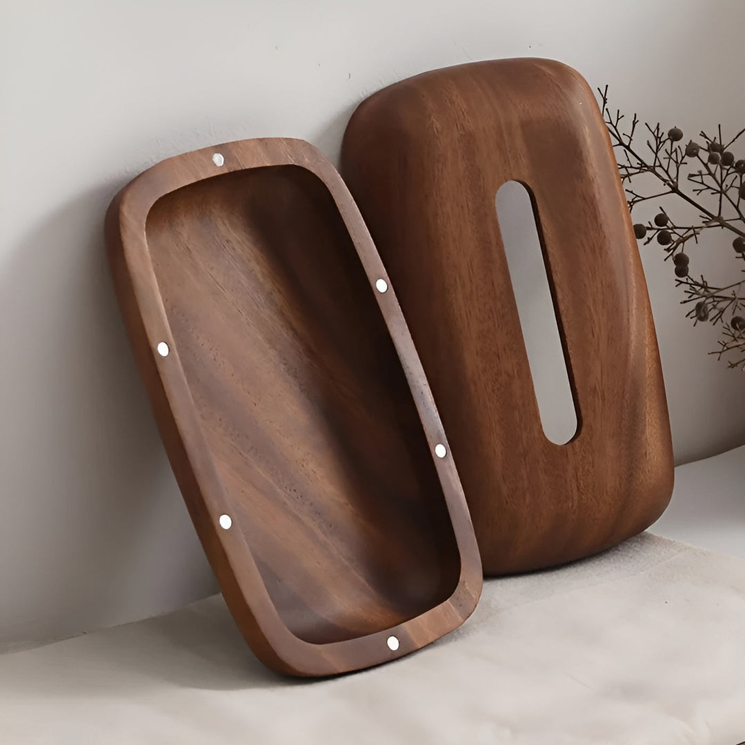 Taschentuchbox aus Walnussholz – Elegant und funktional | Stilvolles Wohnaccessoire