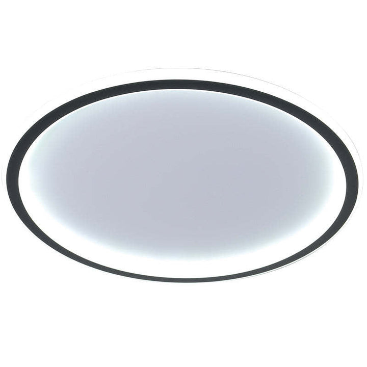 LunaNova - Moderne LED-Deckenleuchte Metall/Acryl für Wohnzimmer und Schlafzimmer, Schwarz/Weiß Design | Karnz