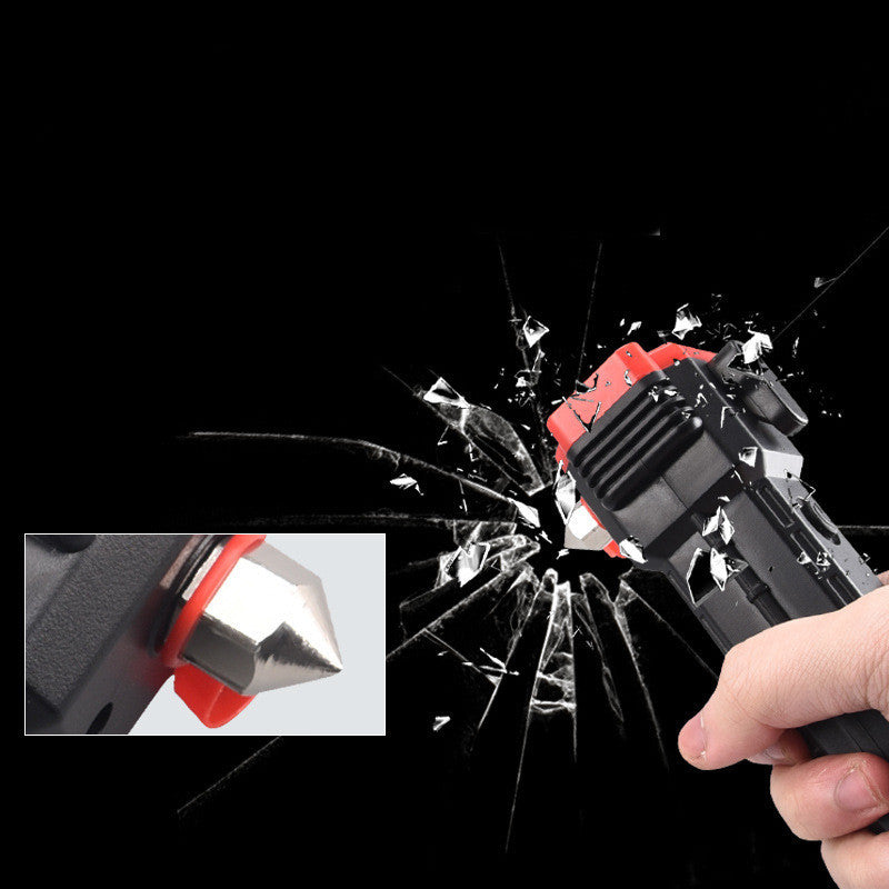 Multifunktionaler Autosicherheitshammer mit Notlicht und Powerbank | Karnz