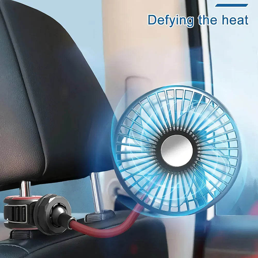 Multidirektionaler Auto Rücksitz Ventilator | Karnz