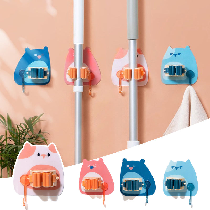 Einzelner Cartoon-Mop-Halter | Karnz