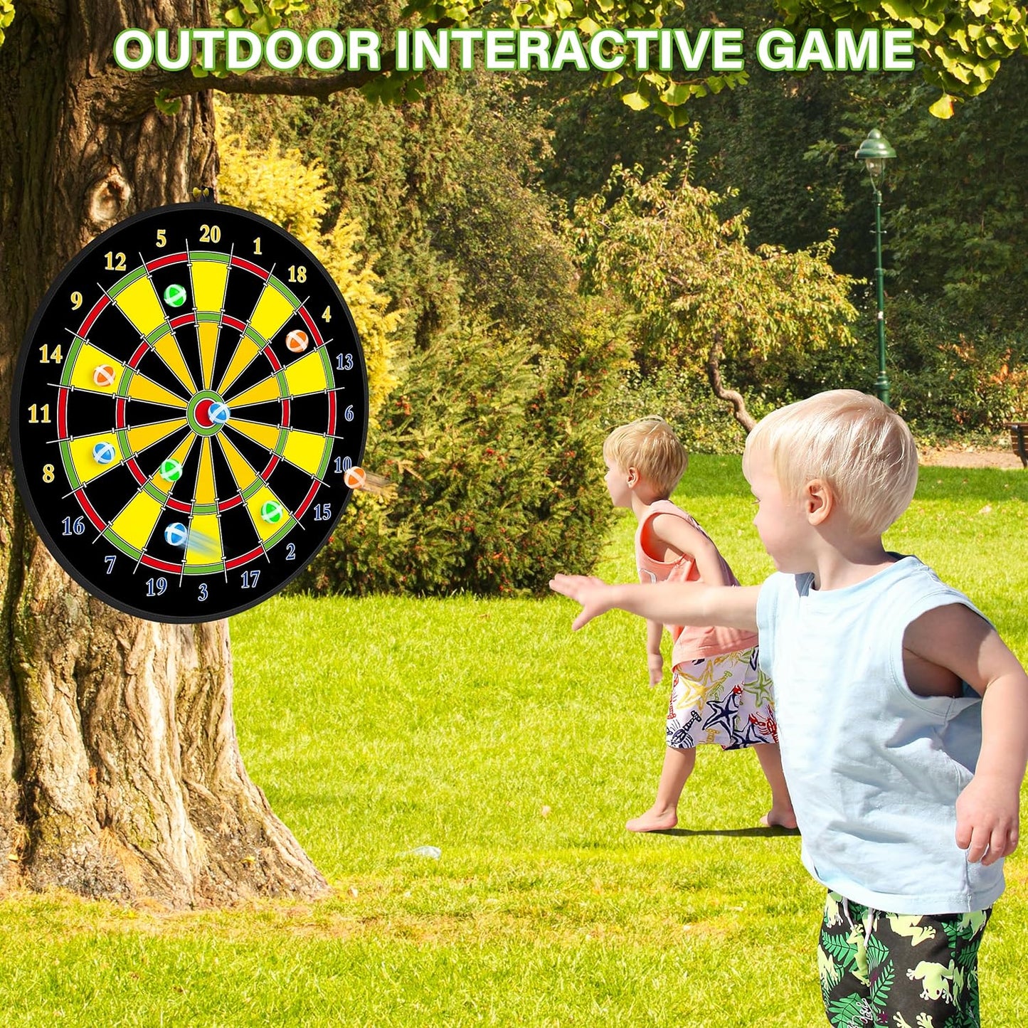 Großes doppelseitiges Dartboard für Kinder – Spielen, Lernen und Entspannen