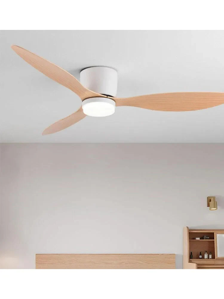 42/52 Zoll Deckenventilatoren mit LED-Lichtern - 3 Farben, 6 Geschwindigkeiten DC-Motor, Fernbedienung, niedrige Boden-Decorative Ventilatoren mit Beleuchtung | Karnz