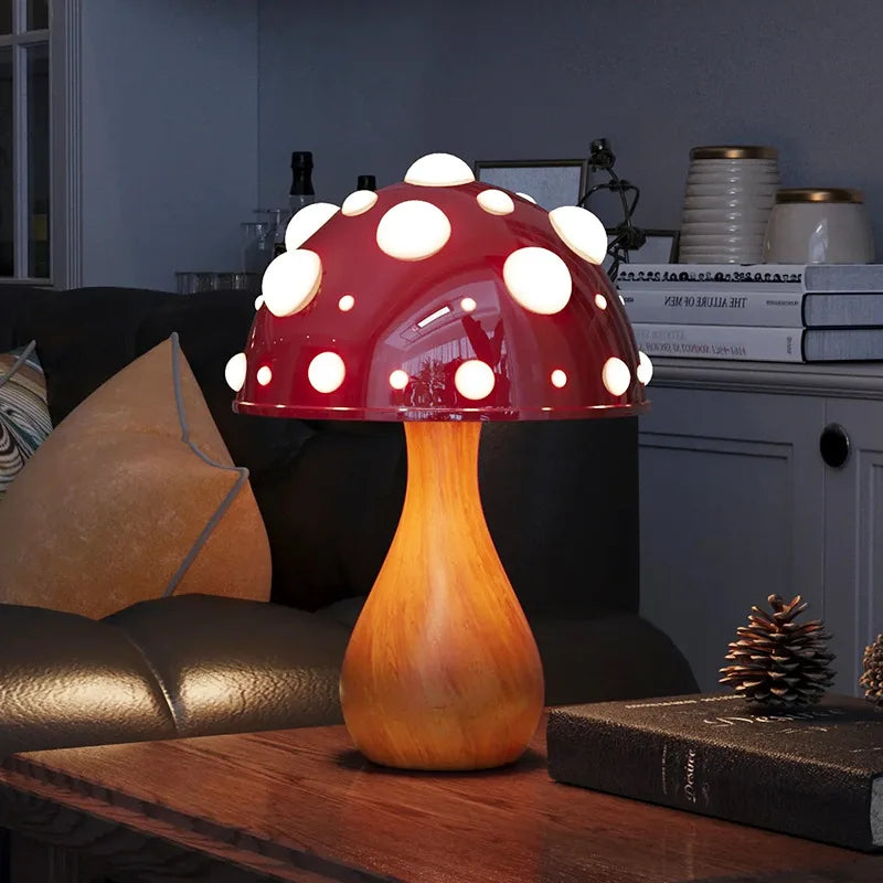 Trikolorierter Pilz Warmes Licht Atmosphäre Lampe