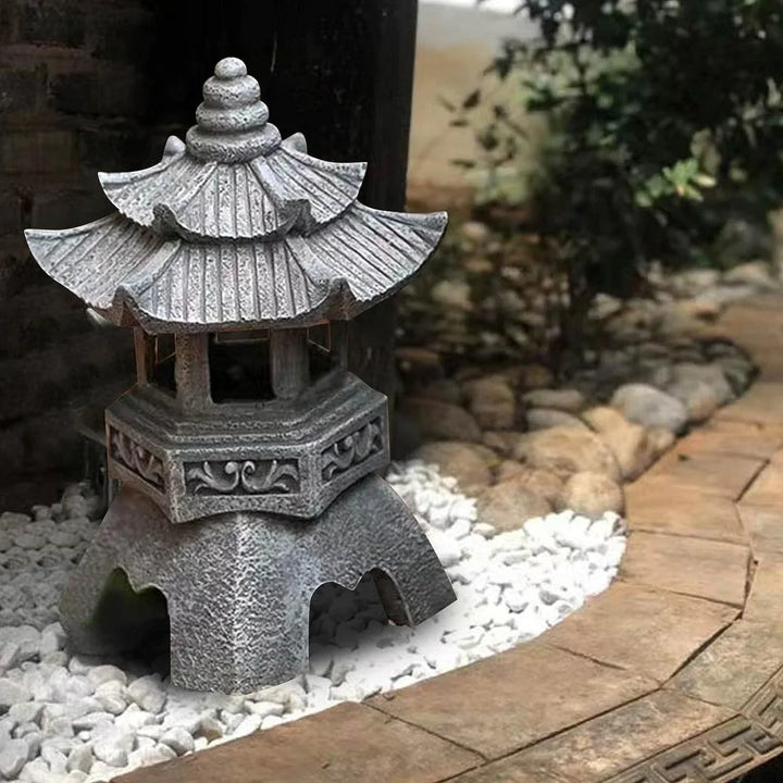 Japanische Gartenlaterne – Wetterfeste LED Außenbeleuchtung für Zen-Gärten | Karnz