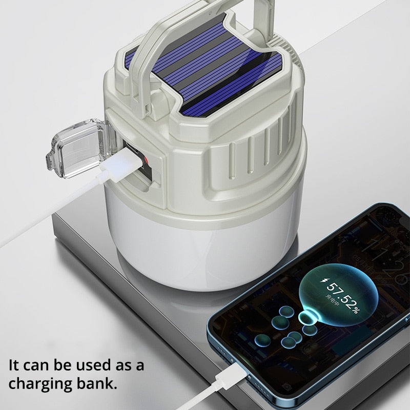 Solar-LED-Außen-USB-wiederaufladbare Explorer Campinglicht | Karnz