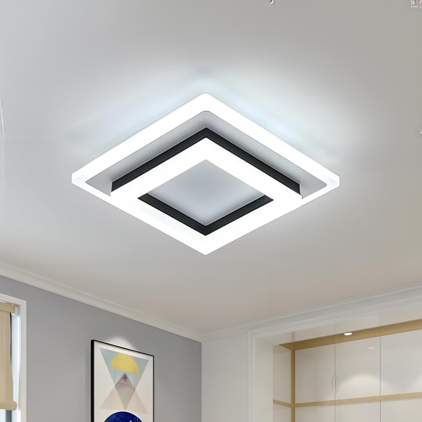 Quadratische LED-Deckenleuchte für moderne Innenräume