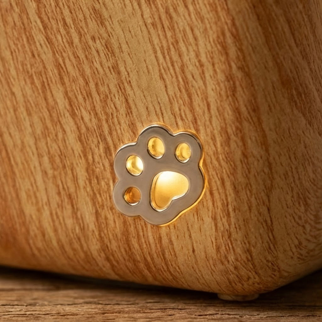 Süße Peekaboo Katze Holz Nachtlicht Lampe