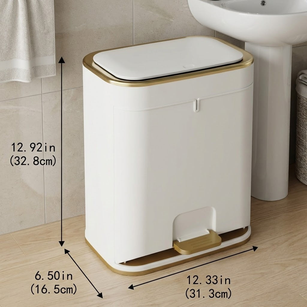 Easy-Clean Eleganter Badezimmer-Mülleimer | Karnz