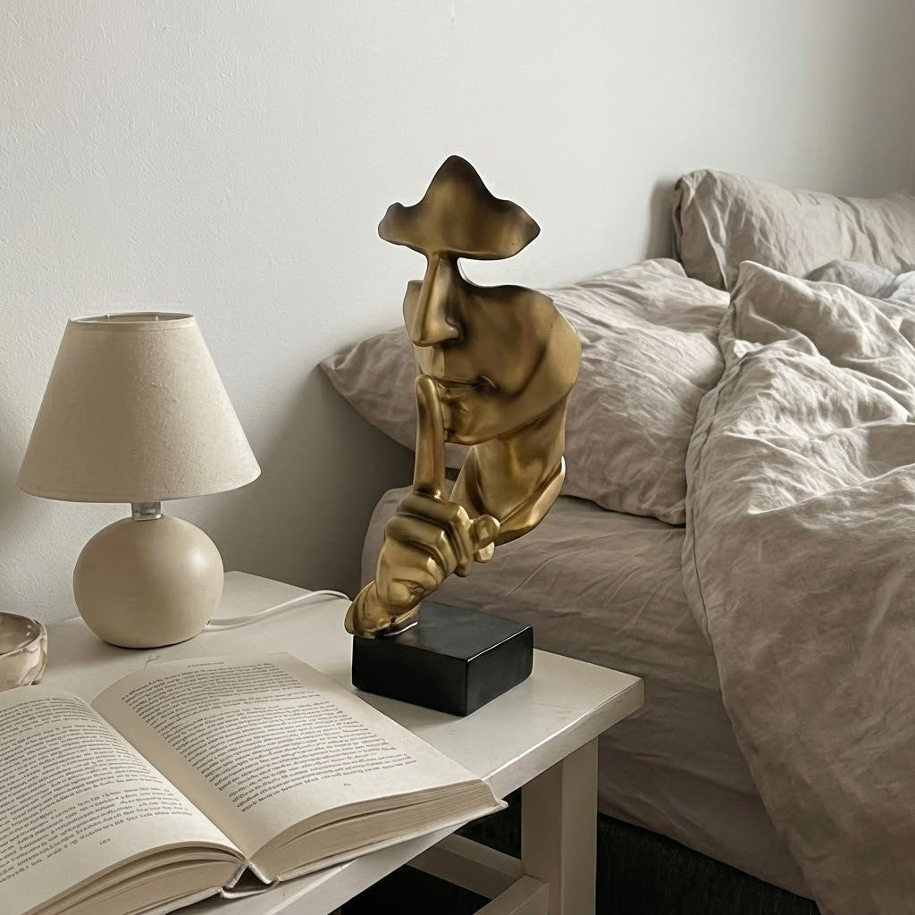 Silent Thinker Abstraktes Gesicht Wohnkultur