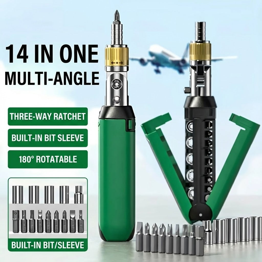 14in1 Multi-Winkel-Ratschenschraubendreher-Set | Karnz