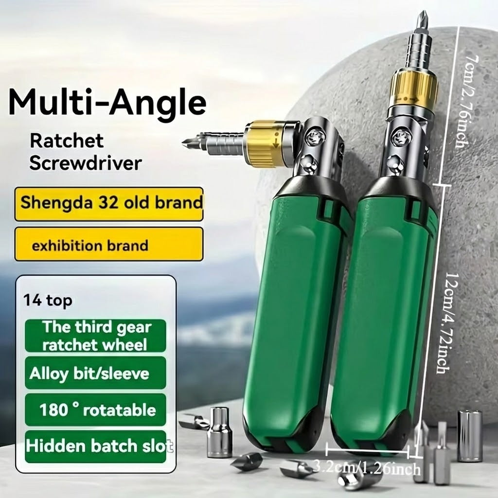 14in1 Multi-Winkel-Ratschenschraubendreher-Set | Karnz