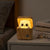 Süße Peekaboo Katze Holz Nachtlicht Lampe