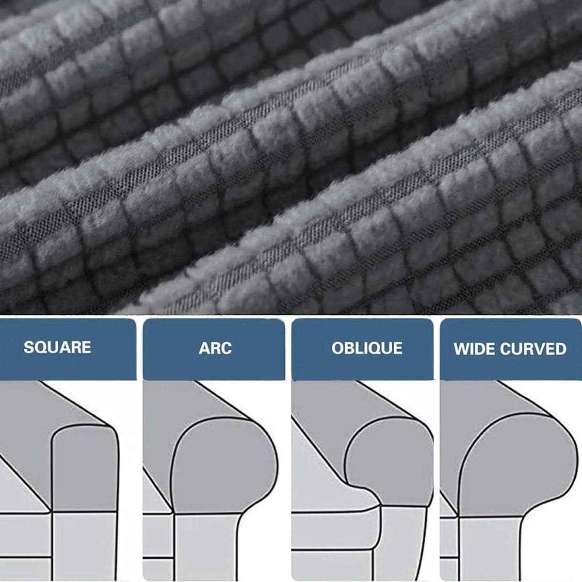2-teilige wasserdichte Armlehnenbezüge mit Jacquard-Muster