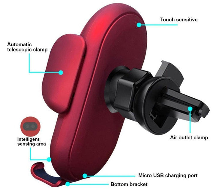 Smart Wireless Auto-Sensing Auto Telefon Halter Ladegerät | Karnz