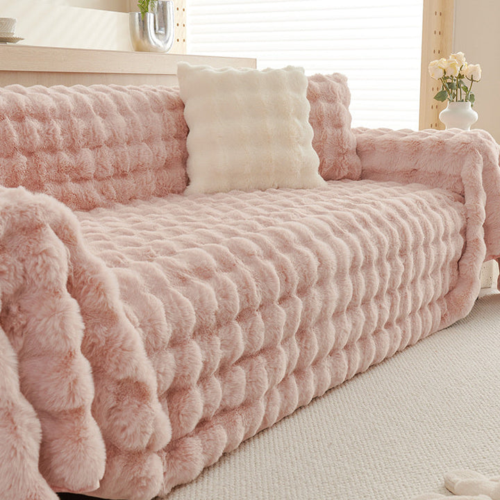 Premium Kunstfell Rutschfeste Sofa Bezüge