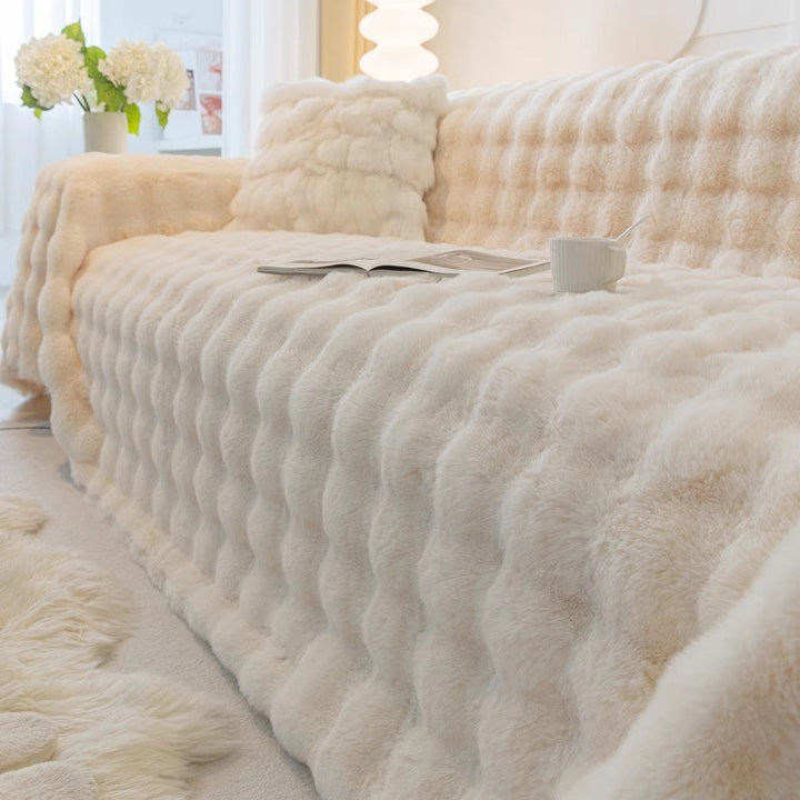 Premium Kunstfell Rutschfeste Sofa Bezüge