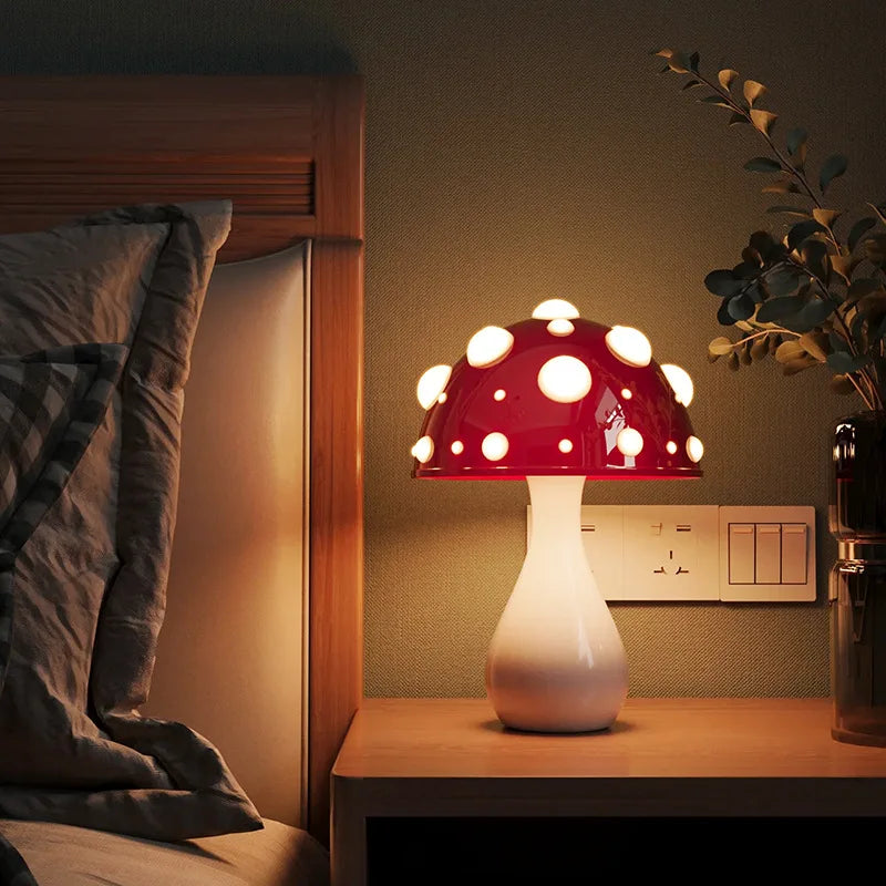 Trikolorierter Pilz Warmes Licht Atmosphäre Lampe