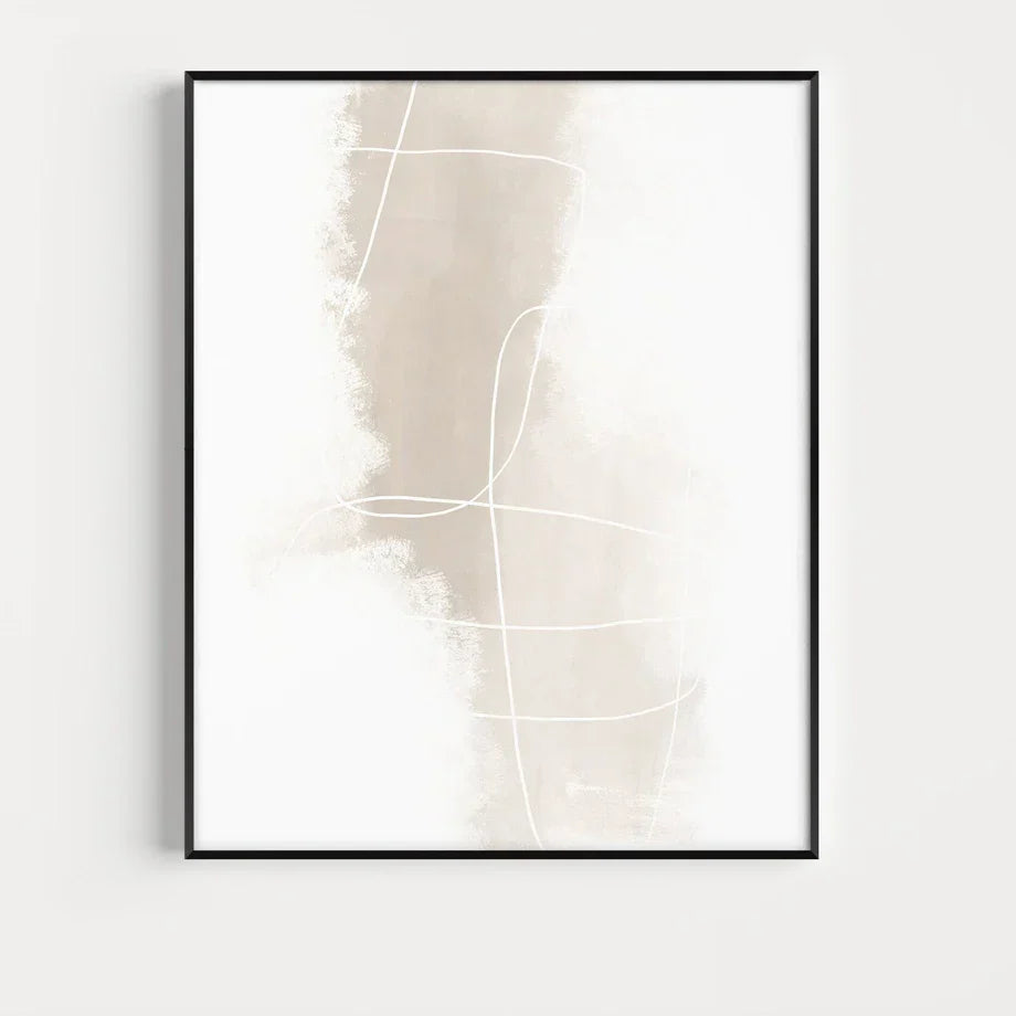 Absolute Minimal Beige White Abstract Wall Art Fine Art Canvas Prints Simple Artworks Für Moderne Wohnung Wohnzimmer Kunst Für Zeitgenössische Dekoration