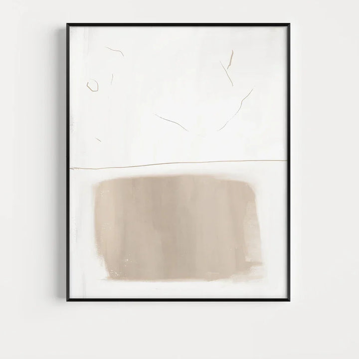 Absolute Minimal Beige White Abstract Wall Art Fine Art Canvas Prints Simple Artworks Für Modernes Apartment Wohnzimmer Kunst Für Zeitgenössische Dekoration | Karnz