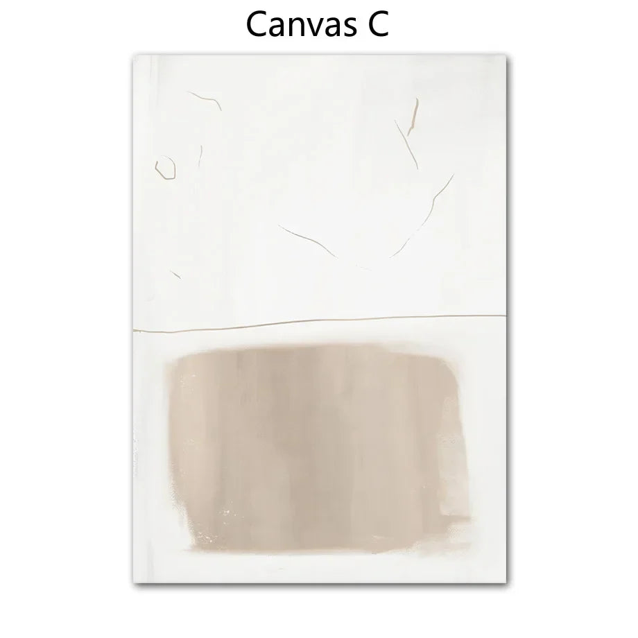 Absolute Minimal Beige White Abstract Wall Art Fine Art Canvas Prints Simple Artworks Für Moderne Wohnung Wohnzimmer Kunst Für Zeitgenössische Dekoration