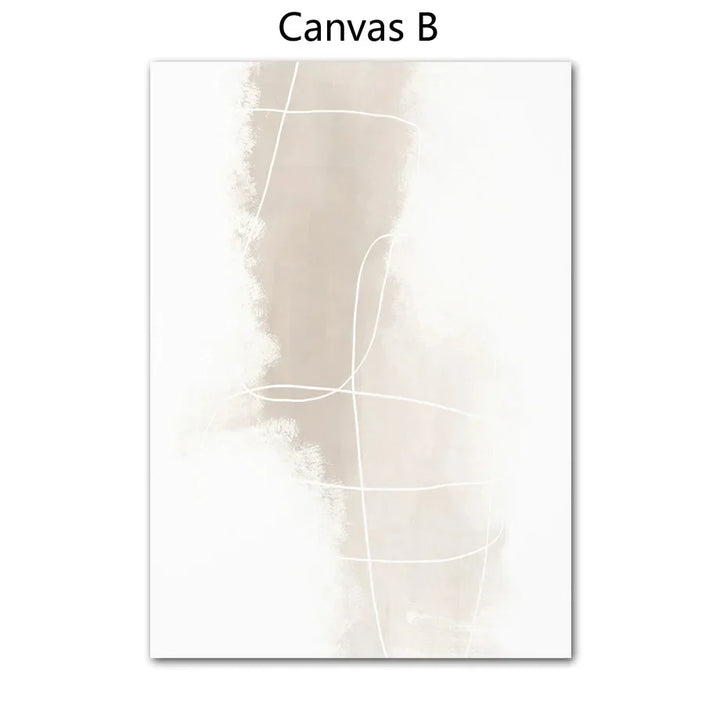 Absolute Minimal Beige White Abstract Wall Art Fine Art Canvas Prints Simple Artworks Für Moderne Wohnung Wohnzimmer Kunst Für Zeitgenössische Dekoration