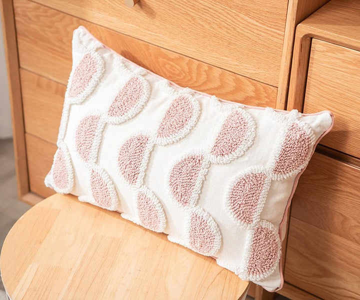 Abstract Loop-Tufted Kissen Karnz