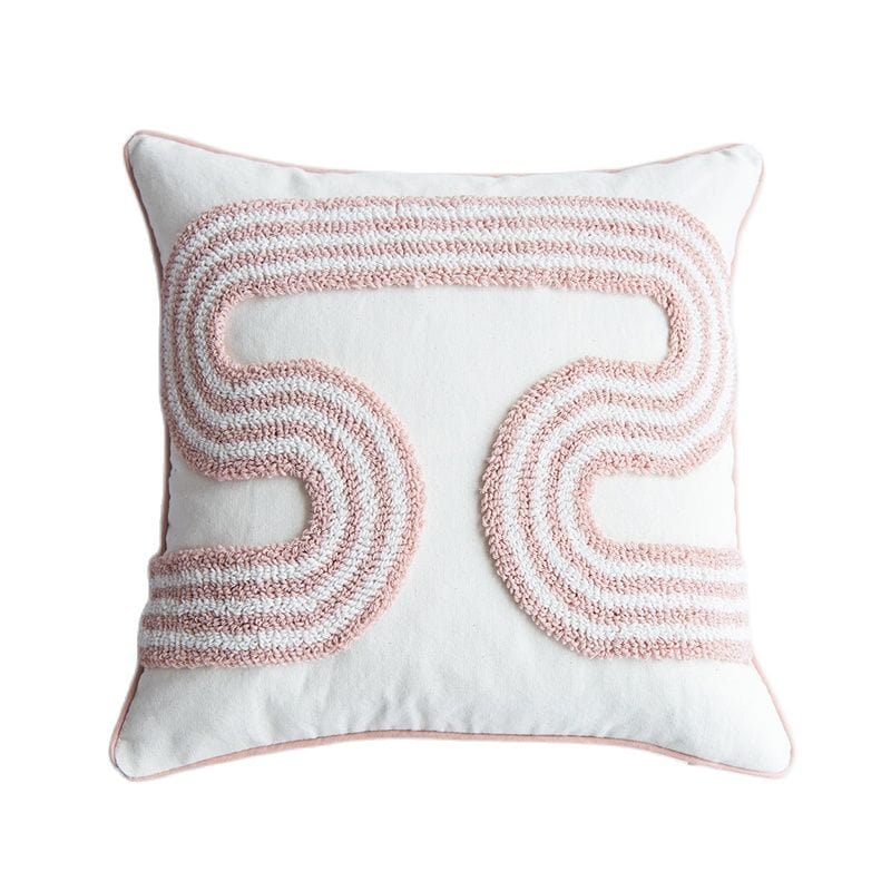Abstract Loop-Tufted Kissen Karnz