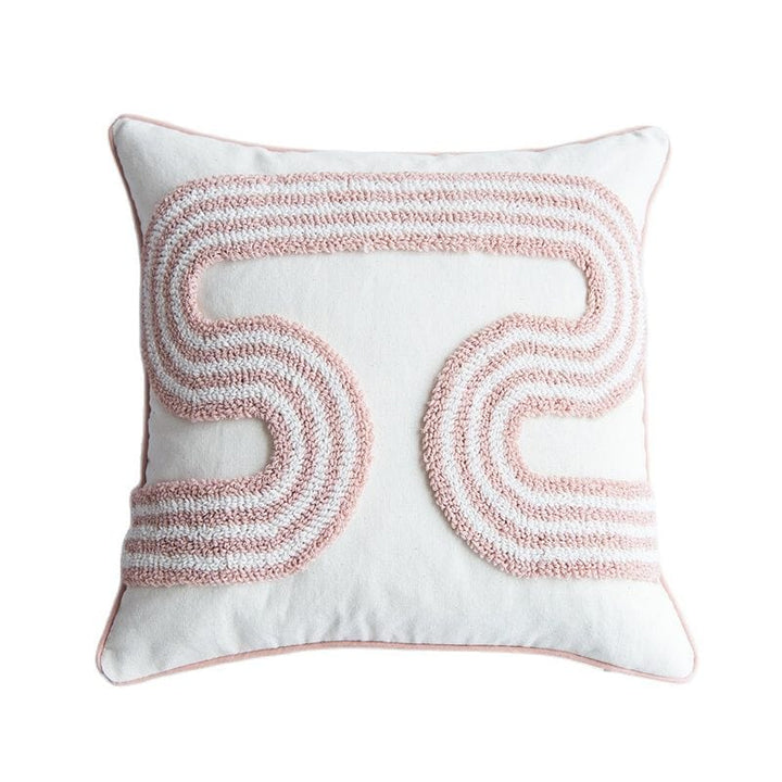 Abstract Loop-Tufted Kissen Karnz