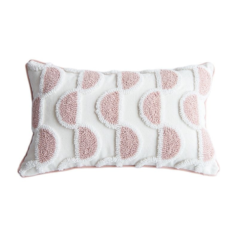 Abstract Loop-Tufted Kissen Karnz