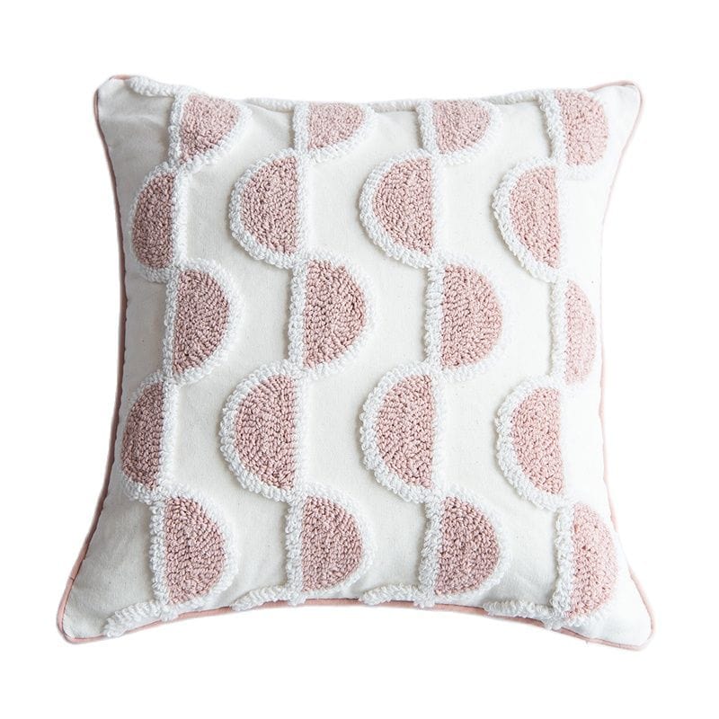Abstract Loop-Tufted Kissen Karnz