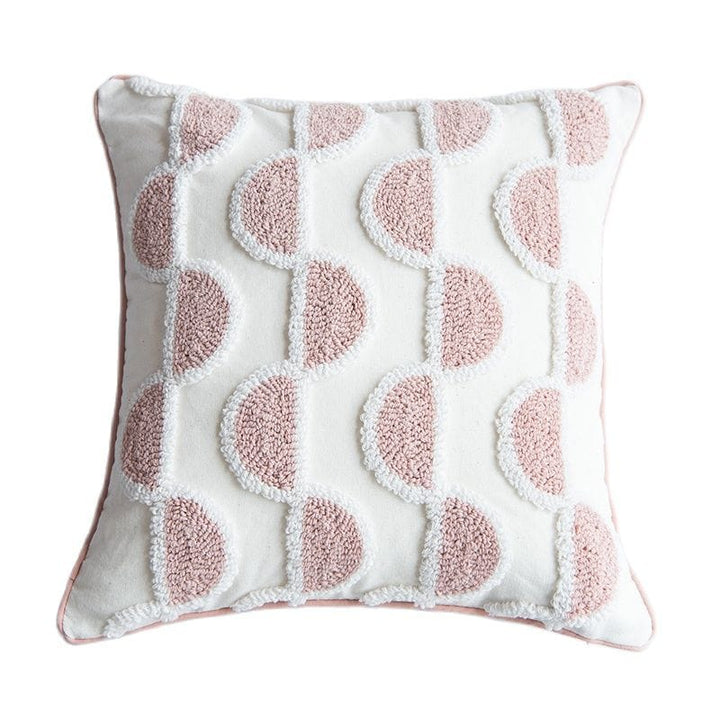 Abstract Loop-Tufted Kissen Karnz